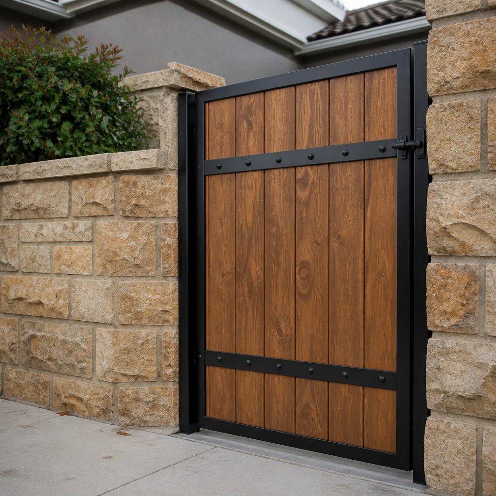 Wood & steel frame